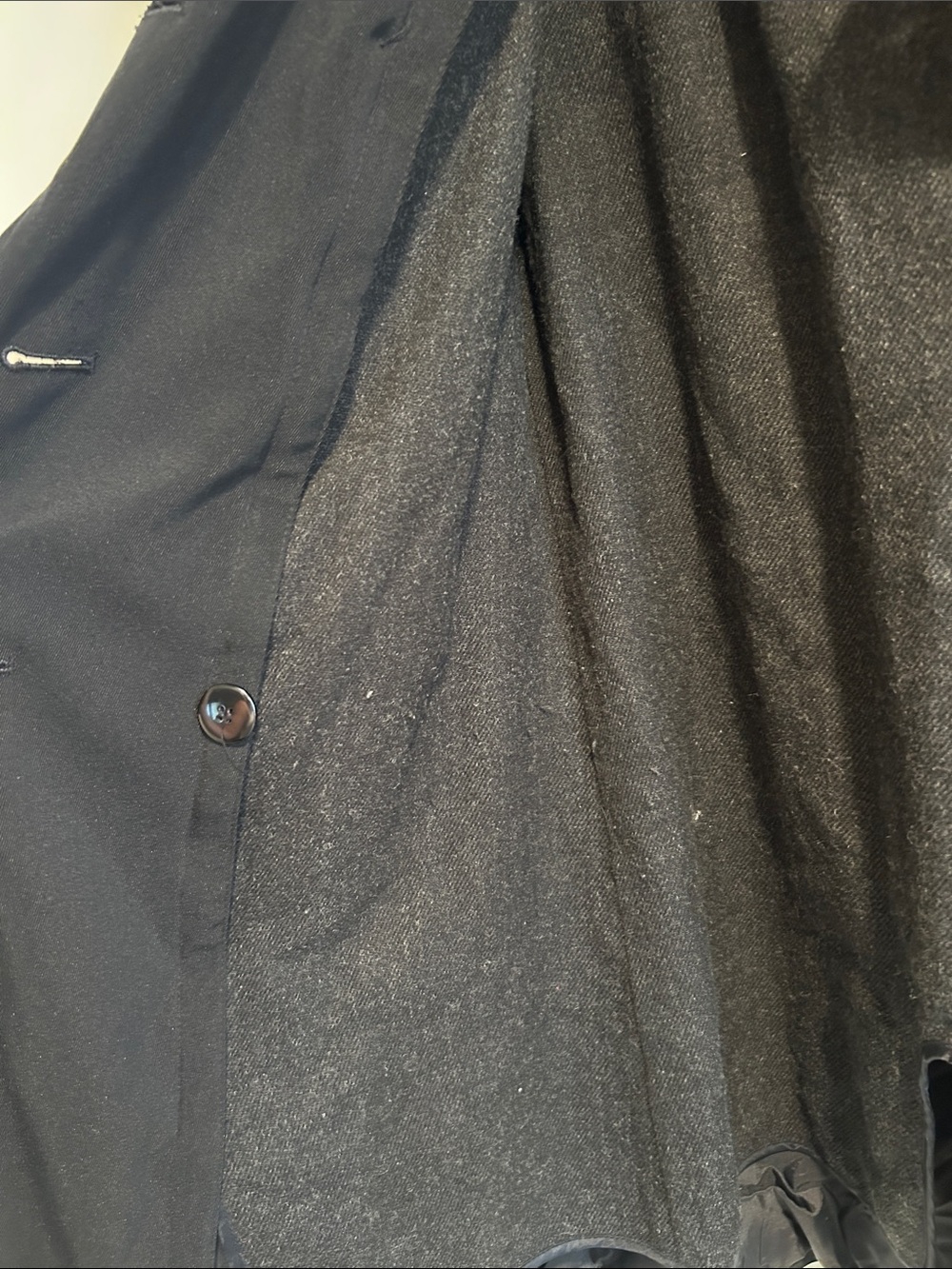 Vintage Liz Claiborne Black Double Breasted Car Coat Jacket Women’s - Picture 3 of 9